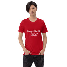 Load image into Gallery viewer, "I have a high IQ I know my A,B,Cs" Men's T-Shirt