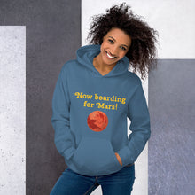 Load image into Gallery viewer, "Now boarding for Mars!" Women's Hoodie