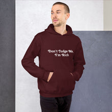 Load image into Gallery viewer, "Don't Judge Me, I'm Rich" Men's Hoodie