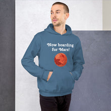 Load image into Gallery viewer, "Now boarding for Mars!" Men's Hoodie