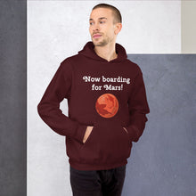 Load image into Gallery viewer, &quot;Now boarding for Mars!&quot; Men&#39;s Hoodie
