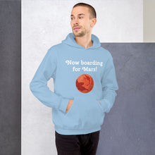 Load image into Gallery viewer, &quot;Now boarding for Mars!&quot; Men&#39;s Hoodie
